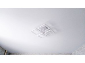 Монтаж потолка в спальне 9 м2 с использованием пленки VIPCEILING серии MONLANGE M9001 (3.25)