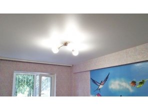 Монтаж потолка в детской 11 м2 с использованием пленки VIPCEILING серии MONLANGE M9001 (2.60)