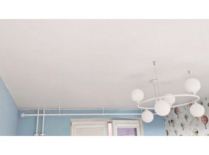 Монтаж потолка в детской 13 м2 с использованием пленки VIPCEILING серии MONLANGE M9001 (3.25)