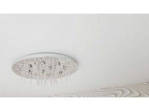 Монтаж потолка в спальне 11 м2 с использованием пленки VIPCEILING серии MONLANGE M9001 (3.25)