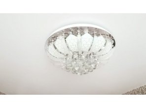 Монтаж потолка в гостиной 18 м2 с использованием пленки VIPCEILING серии MONLANGE S9020 (3.25)