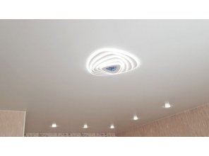 Монтаж потолка для зала 20 м2 с использованием пленки VIPCEILING серии MONLANGE S9020 (4.00)