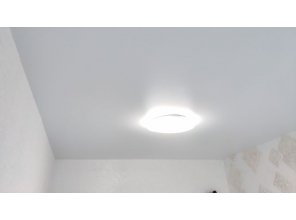 Монтаж потолка в спальне 17 м2 с использованием пленки VIPCEILING серии MONLANGE S9020 (3.25)