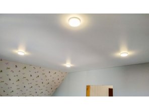 Монтаж потолка в детской 10 м2 с использованием пленки VIPCEILING серии MONLANGE M9001 (3.25)