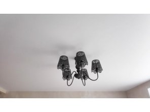 Монтаж потолка для зала 17 м2 с использованием пленки VIPCEILING серии MONLANGE M9001 (3.80)