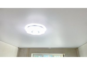 Монтаж потолка для зала 21 м2 с использованием пленки VIPCEILING серии MONLANGE M9001 (3.80)