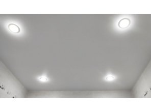 Монтаж потолка в ванной 5 м2 с использованием пленки VIPCEILING серии MONLANGE S9020 (2.15)