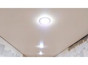 Монтаж потолка в коридоре 7 м2 с использованием пленки VIPCEILING серии MONLANGE M9058 (3.50)