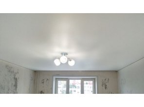 Монтаж потолка для зала 19 м2 с использованием пленки VIPCEILING серии MONLANGE M9001 (3.50)