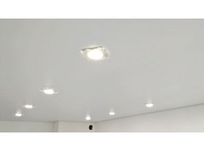 Монтаж потолка на кухне 14 м2 с использованием пленки VIPCEILING серии MONLANGE M9001 (3.25)