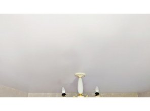 Монтаж потолка в спальне 13 м2 с использованием пленки VIPCEILING серии MONLANGE S9020 (3.25)