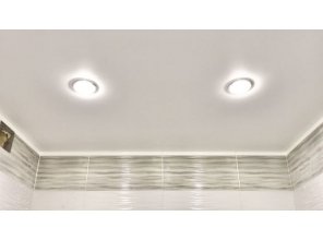 Монтаж потолка в ванной 3 м2 с использованием пленки VIPCEILING серии MONLANGE S9020 (2.15)