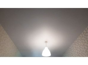 Монтаж потолка для зала 19 м2 с использованием пленки VIPCEILING серии MONLANGE M9001 (3.25)