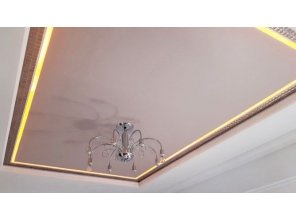 Монтаж потолка в прихожей 4 м2 с использованием пленки VIPCEILING серии MONLANGE S1034 (2.25)