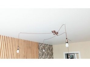 Монтаж потолка в гостиной 16 м2 с использованием пленки VIPCEILING серии MONLANGE M9001 (3.25)