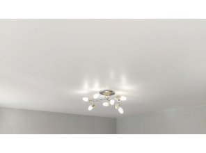 Монтаж потолка для зала 21 м2 с использованием пленки VIPCEILING серии MONLANGE M9001 (4.35)