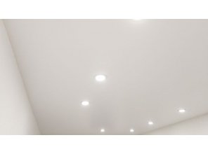 Монтаж потолка для зала 17 м2 с использованием пленки VIPCEILING серии MONLANGE S9020 (3.25)