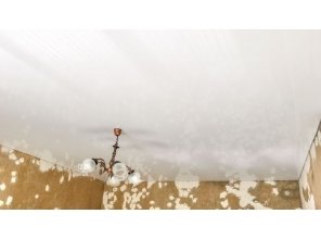 Монтаж потолка для зала 24 м2 с использованием пленки VIPCEILING серии MONLANGE L9001 (4.35)