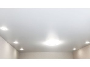 Монтаж потолка для зала 17 м2 с использованием пленки VIPCEILING серии MONLANGE S9020 (3.50)