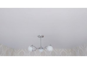 Монтаж потолка на кухне 12 м2 с использованием пленки VIPCEILING серии MONLANGE S9020 (3.25)