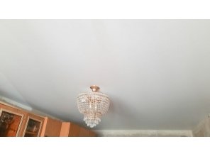 Монтаж потолка для зала 17 м2 с использованием пленки VIPCEILING серии MONLANGE M9001 (3.25)