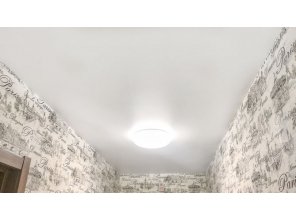 Монтаж потолка в прихожей 7 м2 с использованием пленки VIPCEILING серии MONLANGE S9020 (2.15)