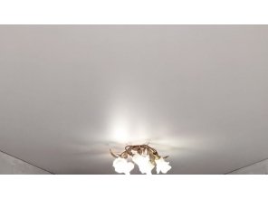 Монтаж потолка в гостиной 17 м2 с использованием пленки VIPCEILING серии MONLANGE M9001 (3.25)