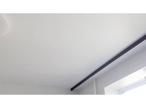 Монтаж потолка в спальне 9 м2 с использованием пленки VIPCEILING серии MONLANGE M9001 (3.25)