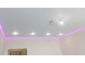 Монтаж потолка в детской 13 м2 с использованием пленки VIPCEILING серии MONLANGE F9010 (3.50)