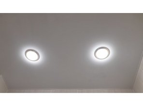 Монтаж потолка в ванной 1 м2 с использованием пленки VIPCEILING серии MONLANGE L9001 (2.15)