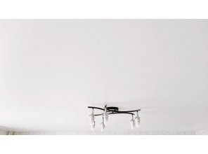 Монтаж потолка для зала 18 м2 с использованием пленки VIPCEILING серии MONLANGE M9001 (4.35)