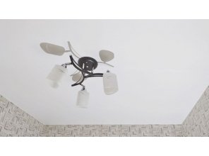 Монтаж потолка на кухне 5 м2 с использованием пленки VIPCEILING серии MONLANGE M9001 (2.15)