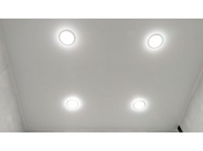 Монтаж потолка в ванной 3 м2 с использованием пленки VIPCEILING серии MONLANGE S9020 (2.15)