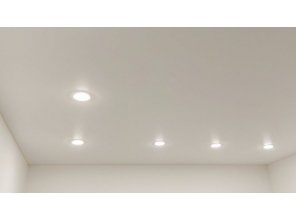 Монтаж потолка в спальне 10 м2 с использованием пленки VIPCEILING серии MONLANGE M9001 (3.25)