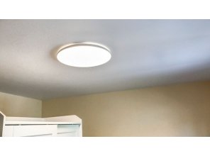 Монтаж потолка в спальне 11 м2 с использованием пленки VIPCEILING серии MONLANGE M9001 (3.25)