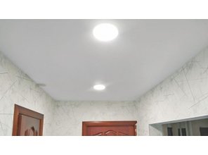 Монтаж потолка в коридоре 4 м2 с использованием пленки VIPCEILING серии MONLANGE M9001 (2.15)