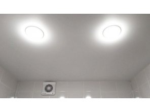 Монтаж потолка в ванной 3 м2 с использованием пленки VIPCEILING серии MONLANGE M9001 (2.15)