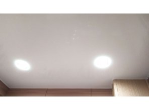 Монтаж потолка в ванной 3 м2 с использованием пленки VIPCEILING серии MONLANGE L9001 (2.15)