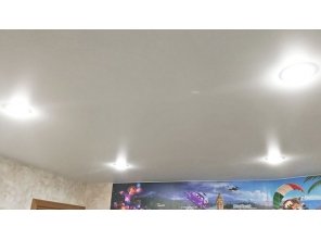 Монтаж потолка в детской 13 м2 с использованием пленки VIPCEILING серии MONLANGE M9001 (3.25)