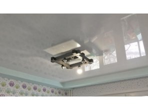 Монтаж потолка в детской 7 м2 с использованием пленки VIPCEILING серии MONLANGE L9001 (2.60)