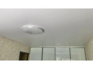 Монтаж потолка для зала 15 м2 с использованием пленки VIPCEILING серии MONLANGE M9001 (3.25)