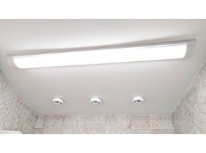 Монтаж потолка в ванной 3 м2 с использованием пленки VIPCEILING серии MONLANGE M9001 (2.15)