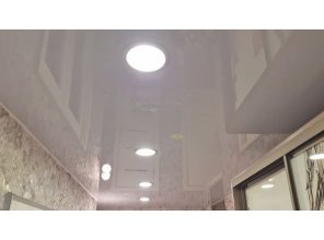 Монтаж потолка в коридоре 9 м2 с использованием пленки VIPCEILING серии MONLANGE L9190 (3.50)