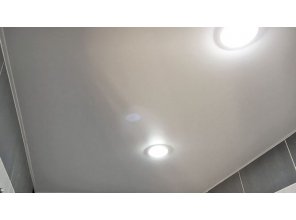 Монтаж потолка в ванной 2 м2 с использованием пленки VIPCEILING серии MONLANGE M9001 (2.15)