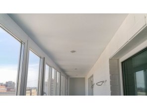 Монтаж потолка в квартире 8 м2 с использованием пленки VIPCEILING серии MONLANGE M9001 (2.15)