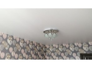 Монтаж потолка в детской 13 м2 с использованием пленки VIPCEILING серии MONLANGE S9020 (3.25)