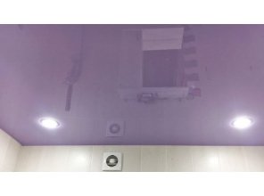 Монтаж потолка в ванной 4 м2 с использованием пленки VIPCEILING серии MONLANGE L9090 (3.50)