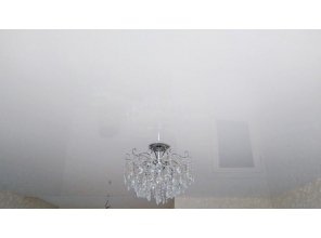 Монтаж потолка для зала 16 м2 с использованием пленки VIPCEILING серии MONLANGE L9001 (3.80)