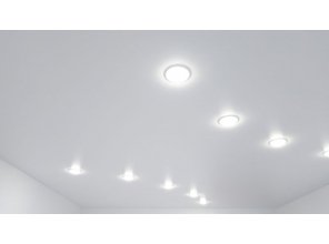 Монтаж потолка в спальне 13 м2 с использованием пленки VIPCEILING серии MONLANGE S9020 (3.25)