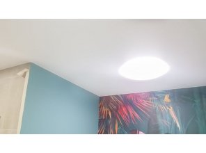 Монтаж потолка в ванной 14 м2 с использованием пленки VIPCEILING серии MONLANGE M9001 (3.25)
